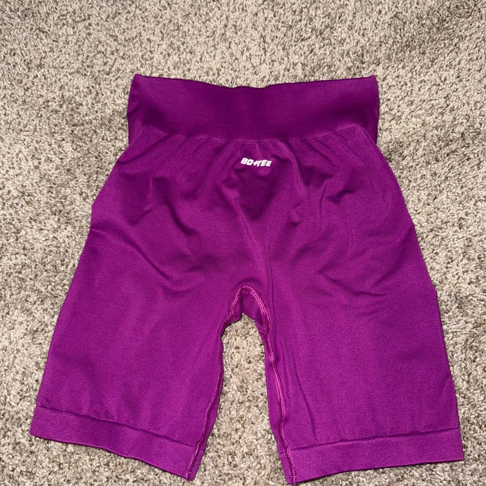 BO+TEE Vibrant Purple Biker Shorts